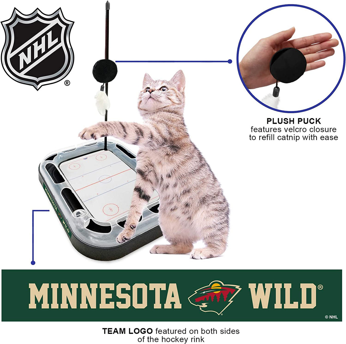 Minnesota Wild Hockey Rink Cat Scratcher Toy