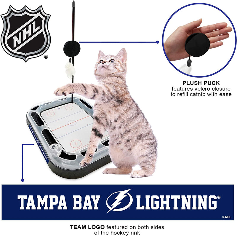 Tampa Bay Lightning Hockey Rink Cat Scratcher Toy