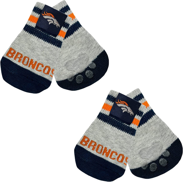 Denver Broncos Anti-Slip Dog Socks