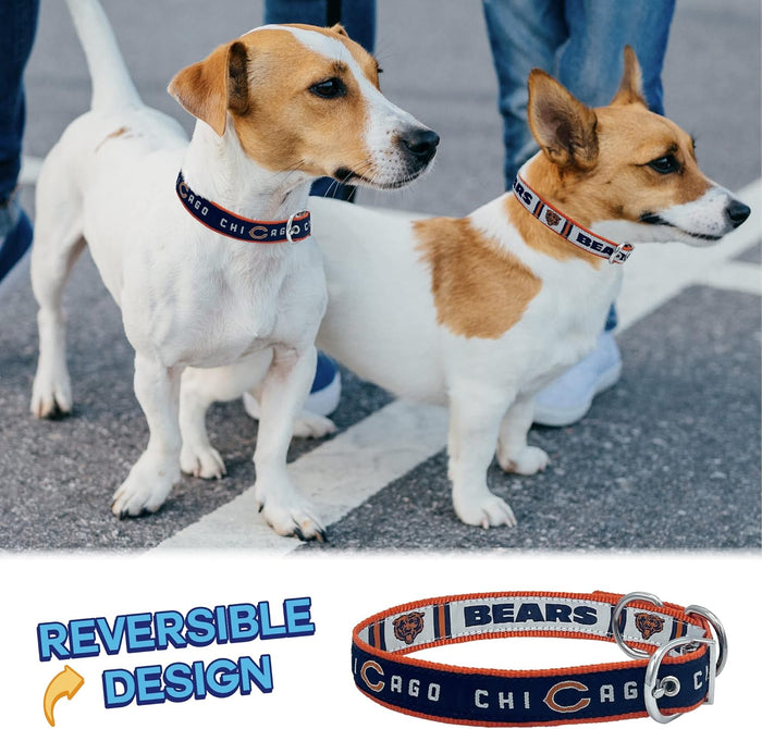 Chicago Bears Reversible Dog Collar