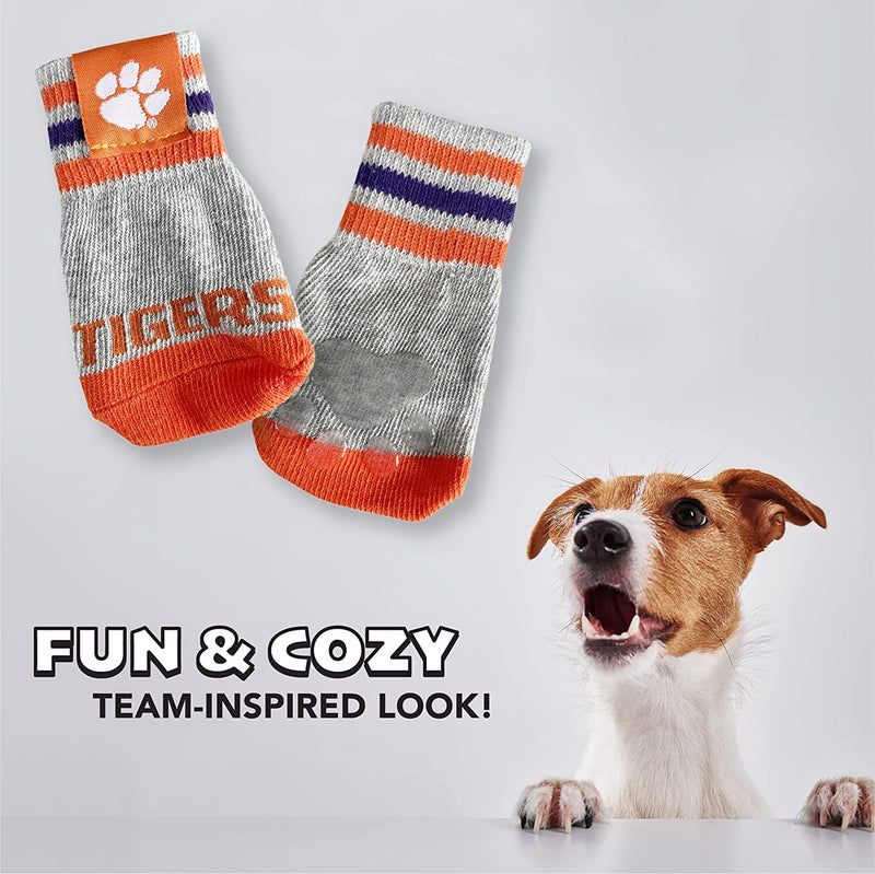 Clemson Tigers Anti-Slip Dog Socks
