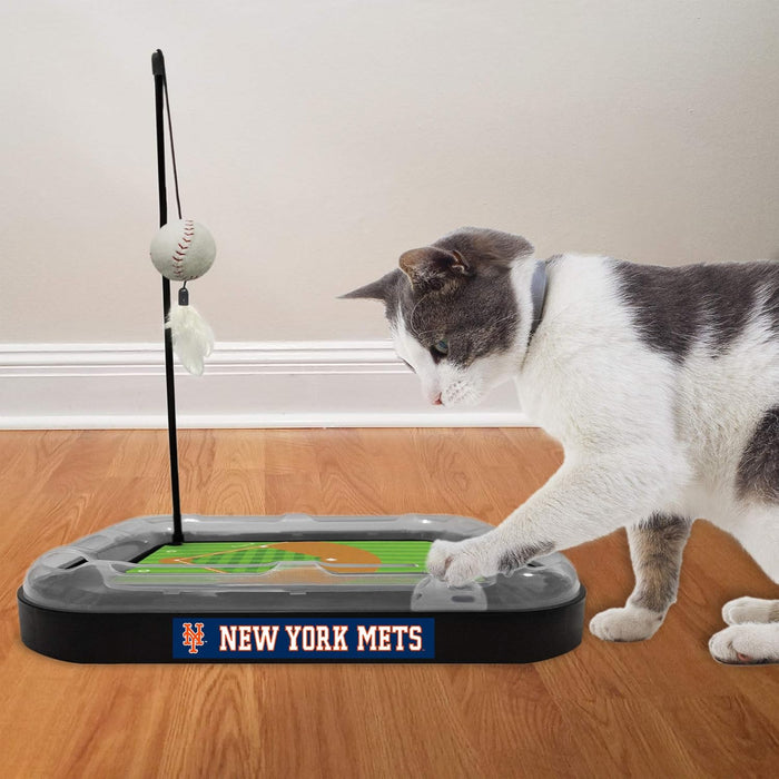New York Mets Baseball Cat Scratcher Toy