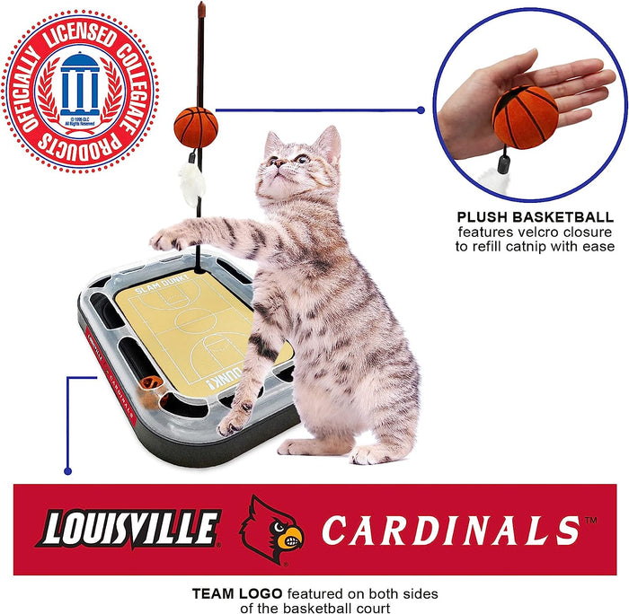 Louisville Cardinals Basketball Cat Scratcher Toy