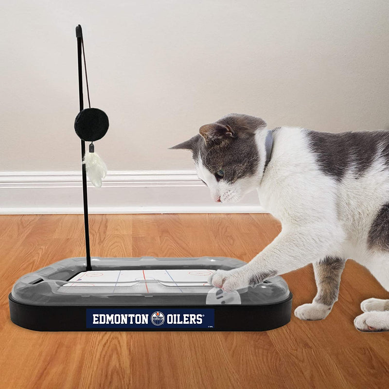 Edmonton Oilers Hockey Rink Cat Scratcher Toy