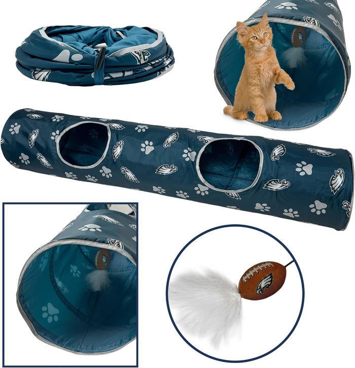 Philadelphia Eagles Cat Tunnel Toy