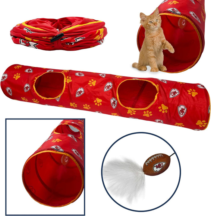 Kansas City Chiefs Cat Tunnel Toy