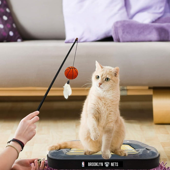Brooklyn Nets Basketball Cat Scratcher Toy