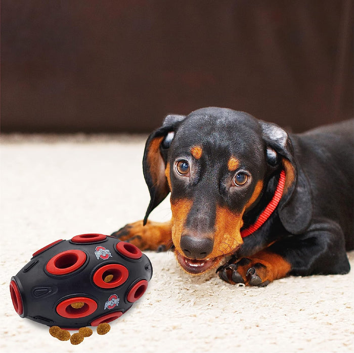 OH State Buckeyes Treat Dispenser Toy