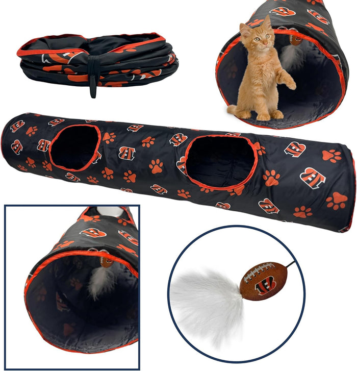 Cincinnati Bengals Cat Tunnel Toy