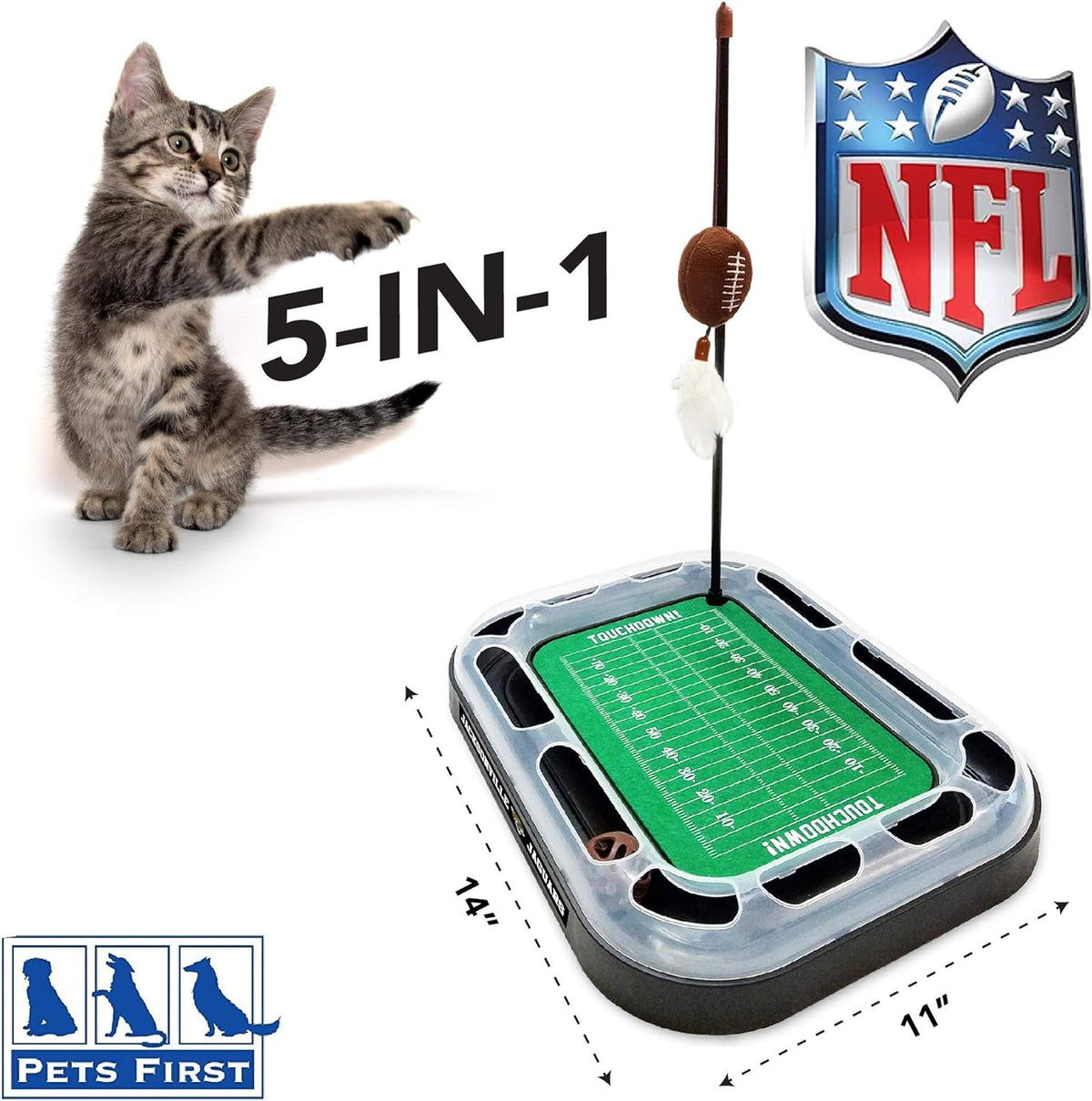 Jacksonville Jaguars Football Cat Scratcher Toy
