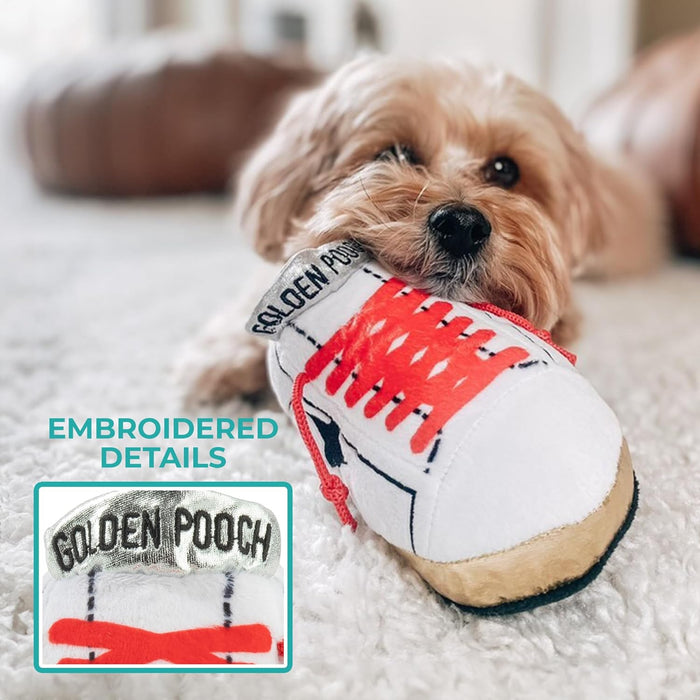 Golden Pooch Tennis Shoe Squeaker Toy