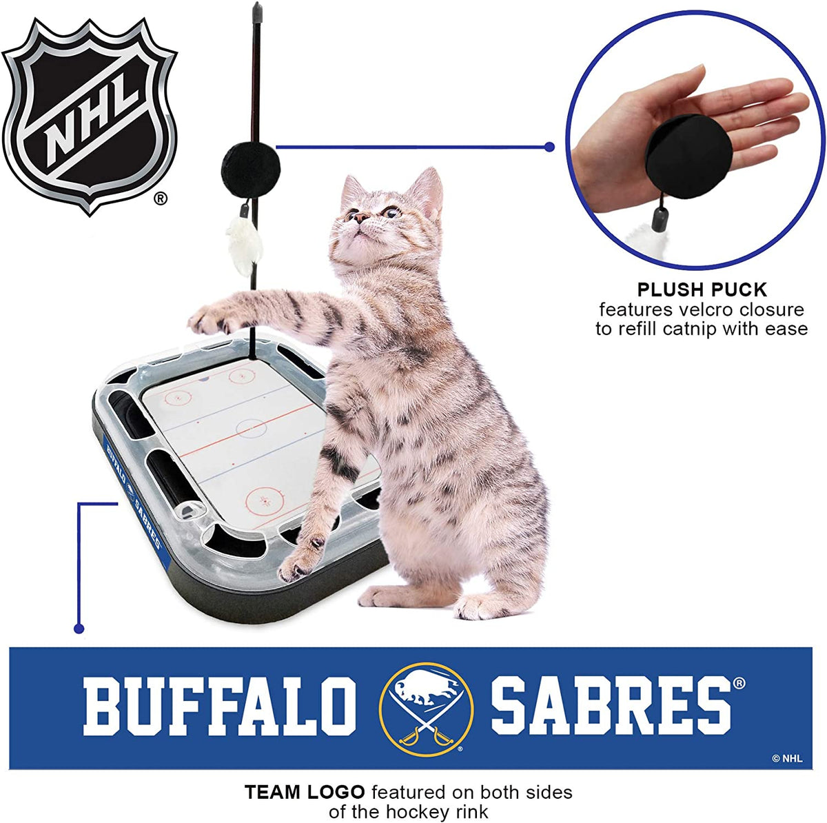 Buffalo Sabres Hockey Rink Cat Scratcher Toy