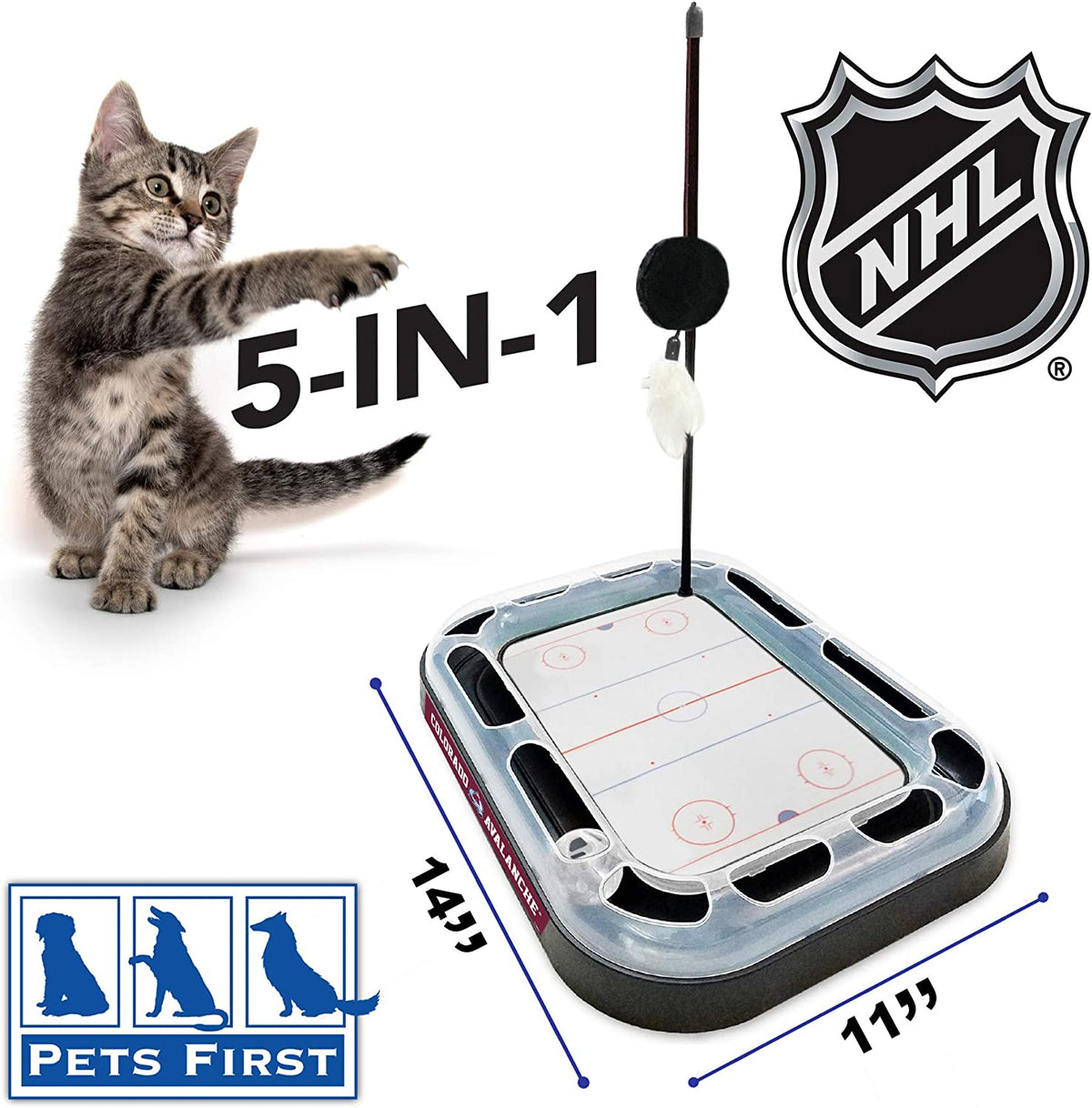 CO Avalanche Hockey Rink Cat Scratcher Toy