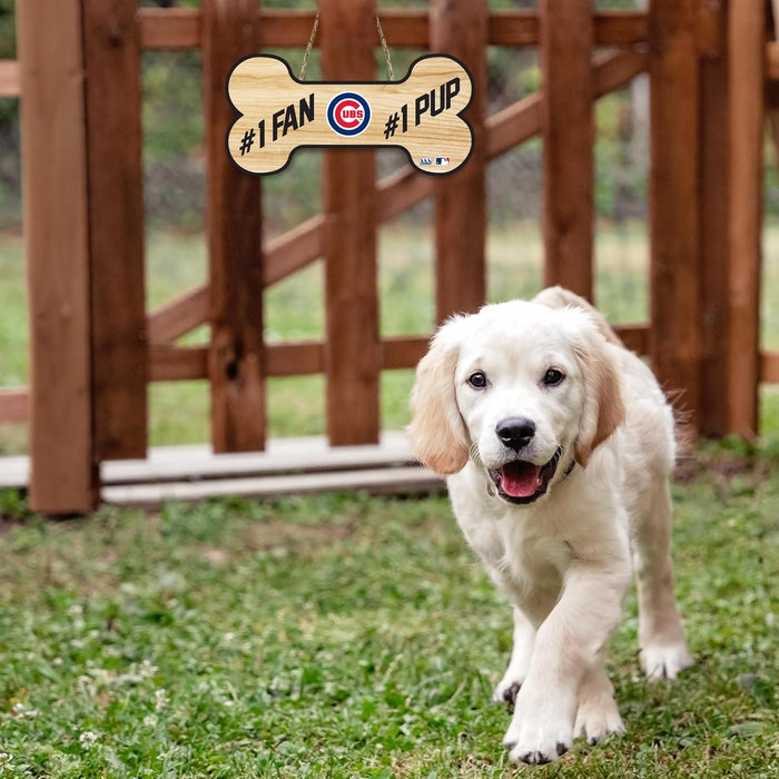 Chicago Cubs #1 Fan Bone-shaped Sign