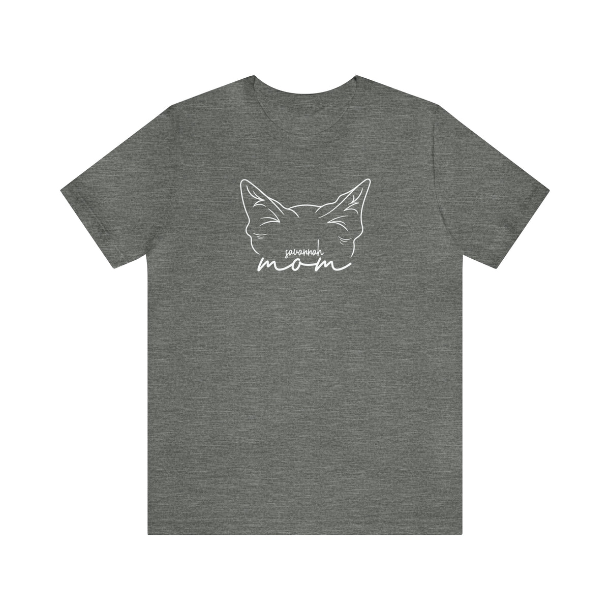 Savannah Cat Mom Short Sleeve Tee