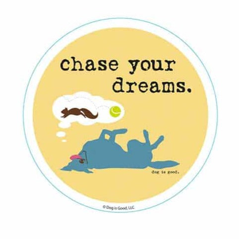 Chase Your Dreams Round Sticker