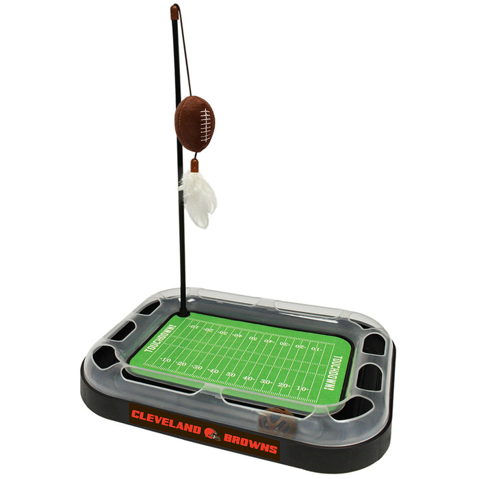 Cleveland Browns Football Cat Scratcher Toy