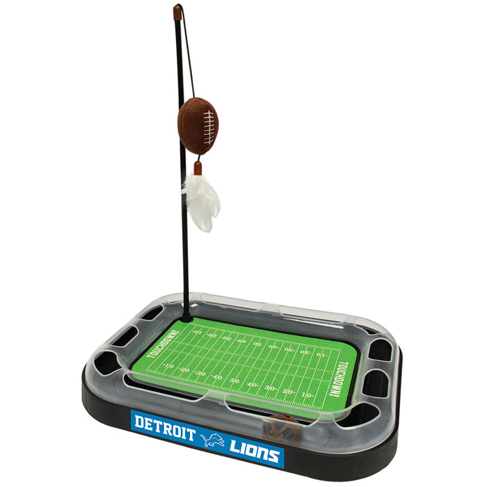 Detroit Lions Football Cat Scratcher Toy