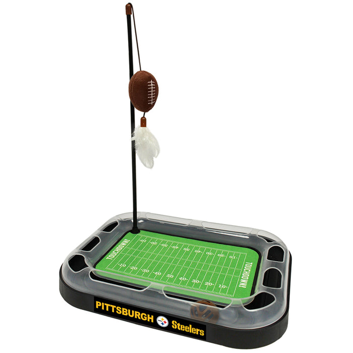 Pittsburgh Steelers Football Cat Scratcher Toy