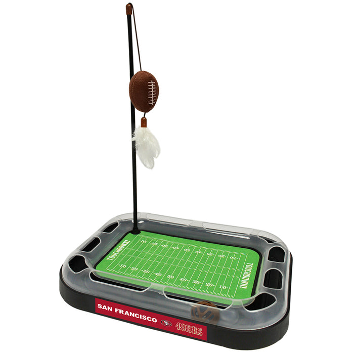 San Francisco 49ers Football Cat Scratcher Toy