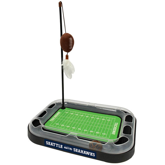 Seattle Seahawks Football Cat Scratcher Toy