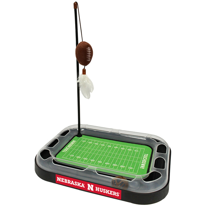 NE Cornhuskers Football Cat Scratcher Toy