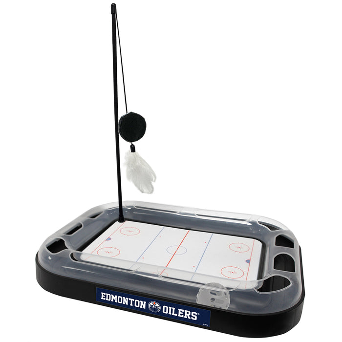 Edmonton Oilers Hockey Rink Cat Scratcher Toy