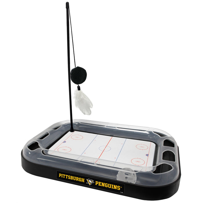 Pittsburgh Penguins Hockey Rink Cat Scratcher Toy