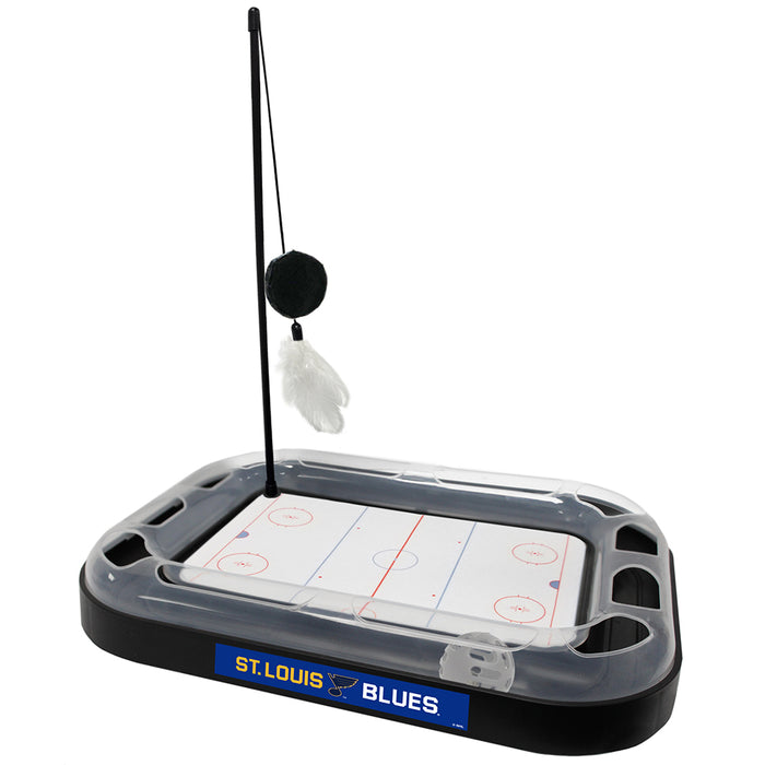 St Louis Blues Hockey Rink Cat Scratcher Toy