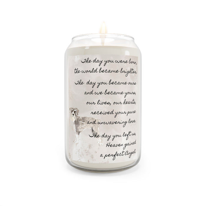 The Day Schnauzer Pet Memorial Scented Candle, 13.75oz
