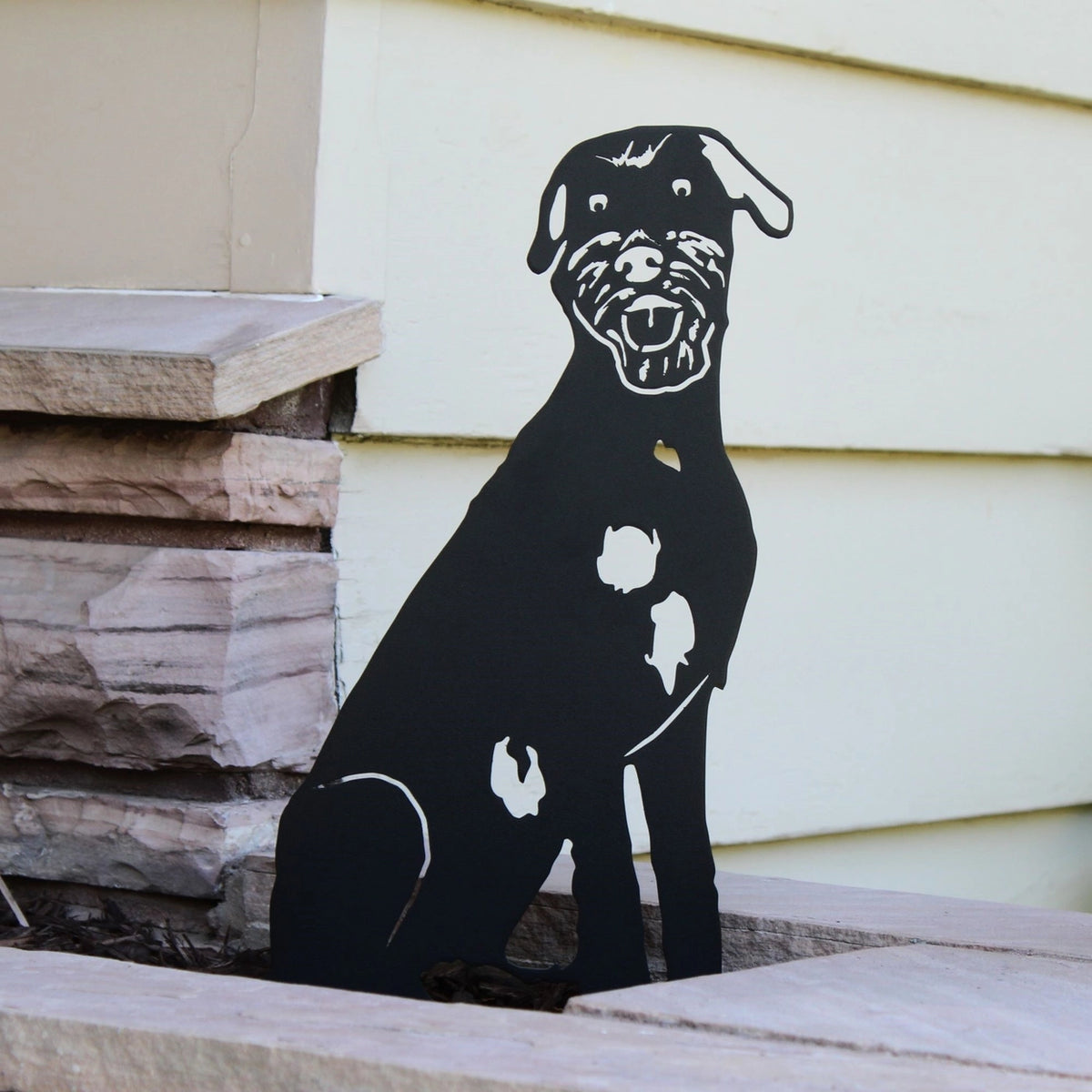 Irish Wolfhound Corten Steel Outdoor Silhouette