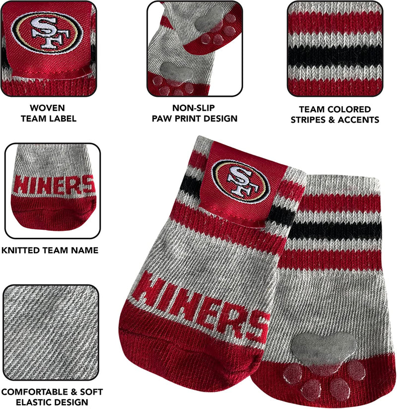 San Francisco 49ers Anti-Slip Dog Socks