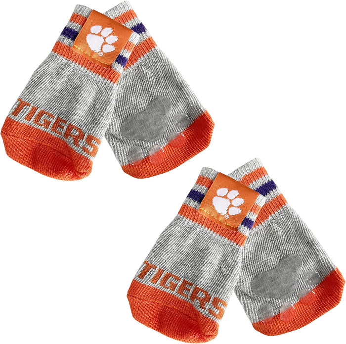 Clemson Tigers Anti-Slip Dog Socks