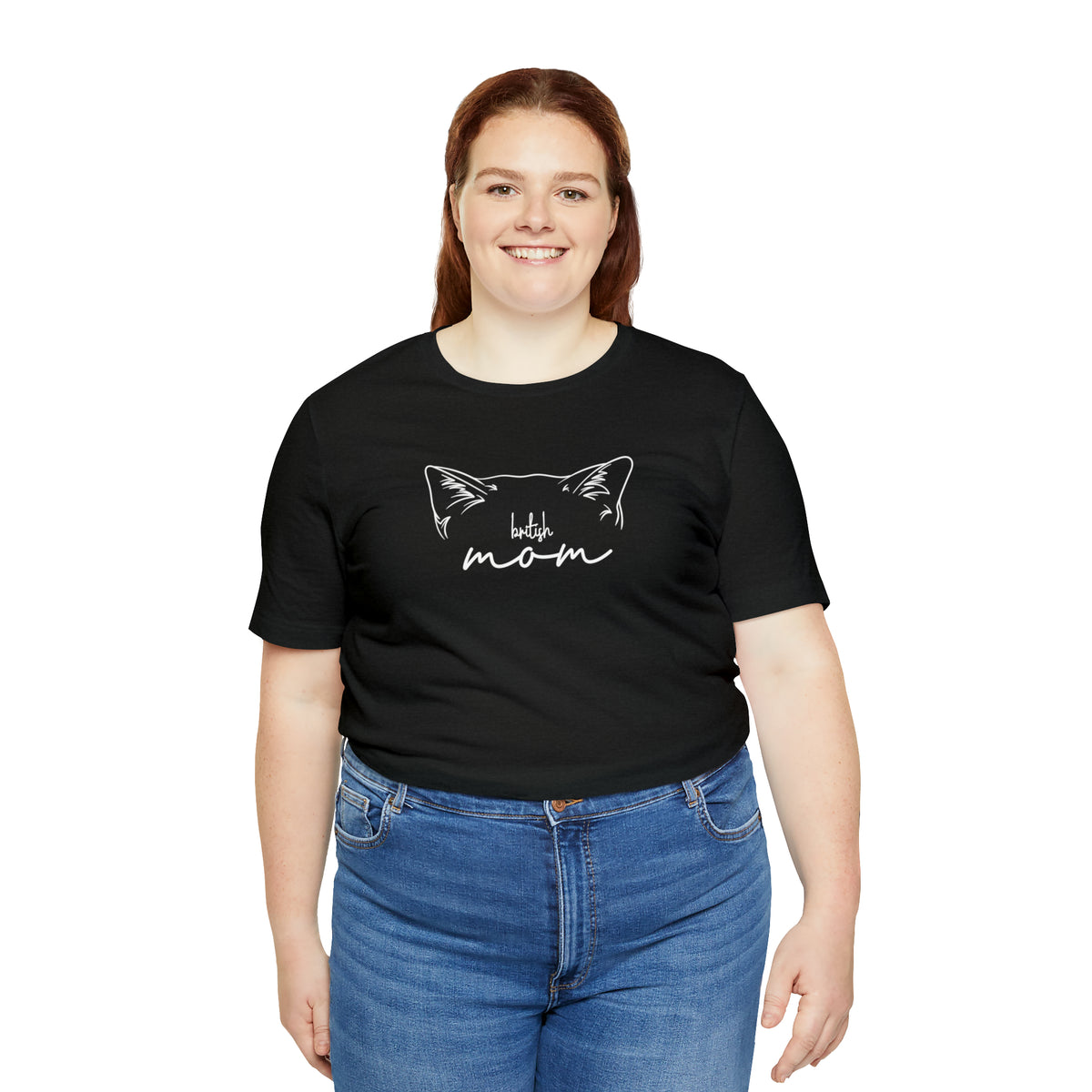 British Shorthair Cat Mom Short Sleeve Tee