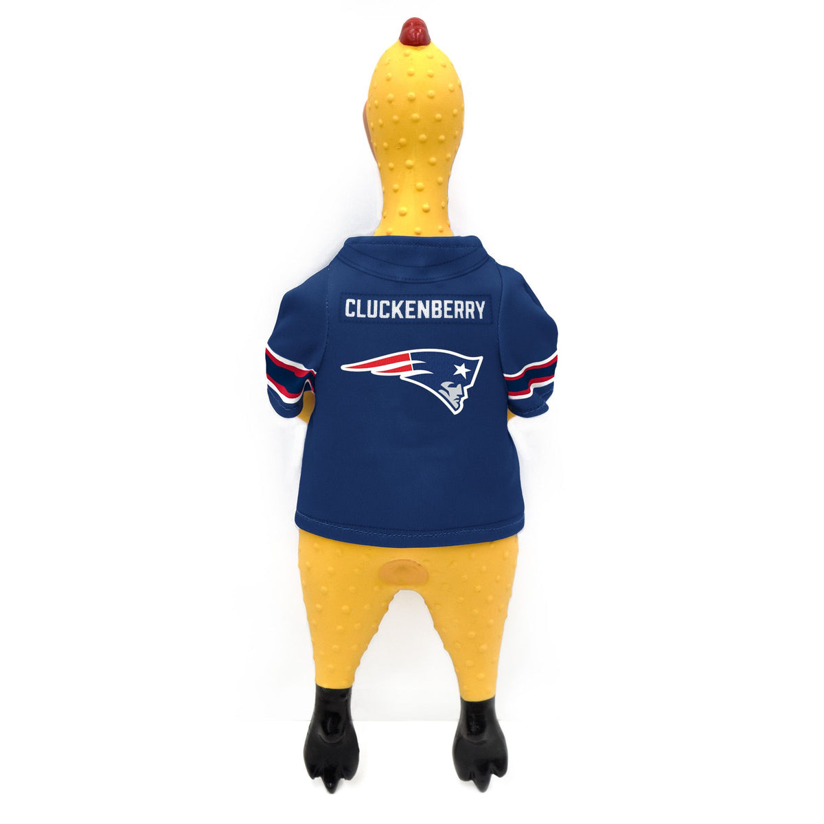 New England Patriots Rubber Chicken Pet Toy