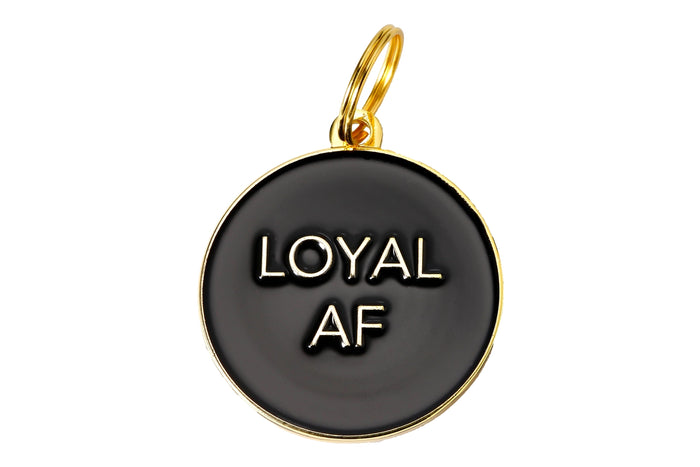 Loyal AF Pet ID Tag - Black