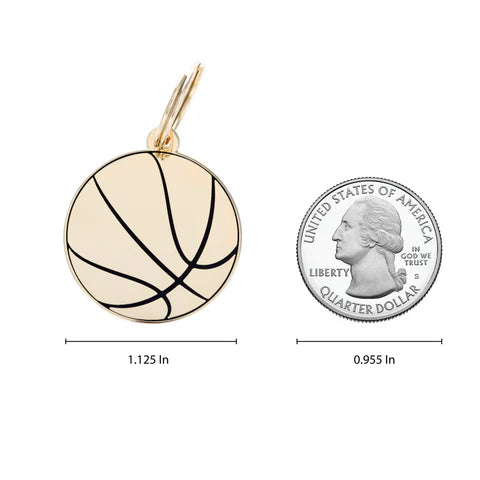 Basketball Pet ID Tag