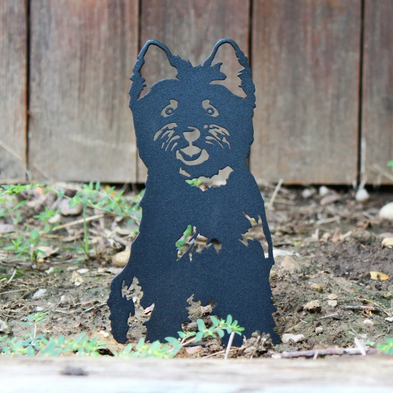 Cairn Terrier Corten Steel Outdoor Silhouette