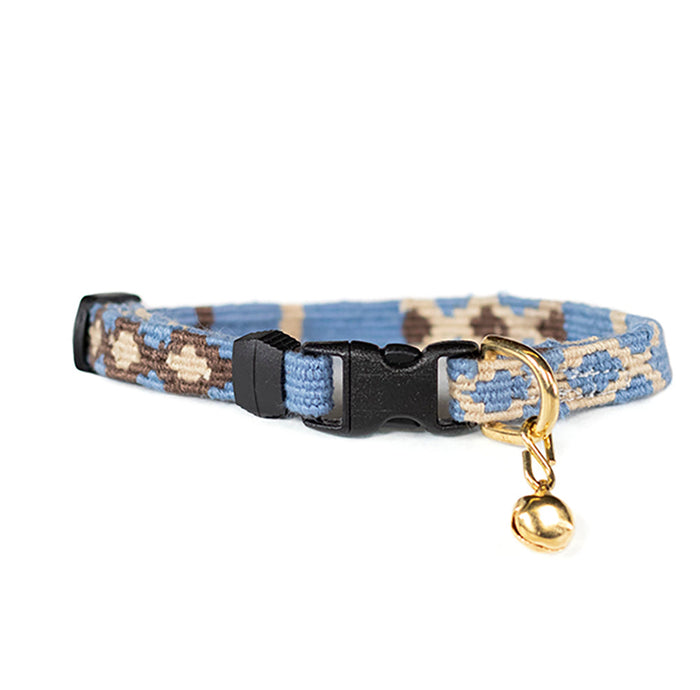 ATWCW Block Island Blue Fog - Mayan Artisan-Handmade Cat Collars