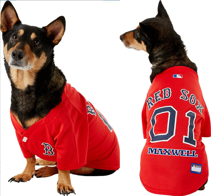 Boston Red Sox Pet Jersey - 3 Red Rovers