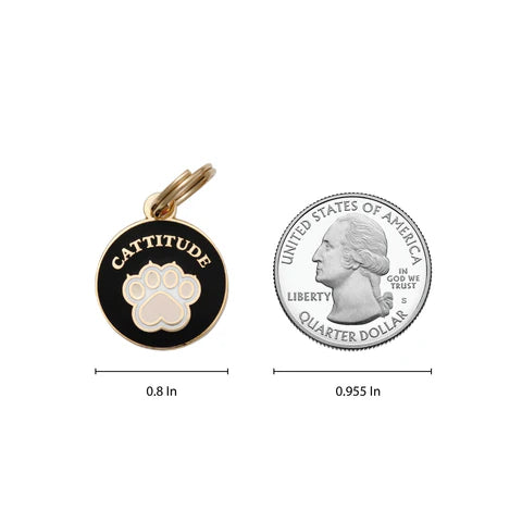Cattitude Pet ID Tag