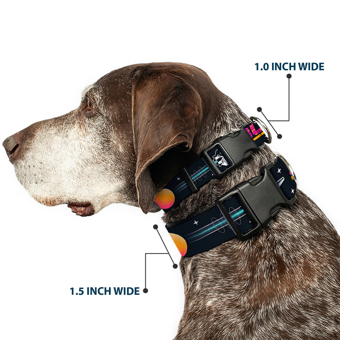 Plastic Clip Collar - BUZZ LIGHTYEAR Hyper Speed Spaceship Black/Multi Color