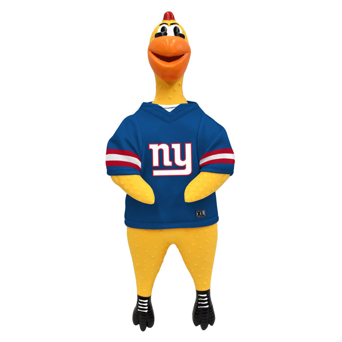 New York Giants Rubber Chicken Pet Toy