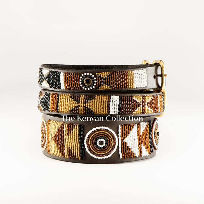 TKC Earth Beaded Dog Collar