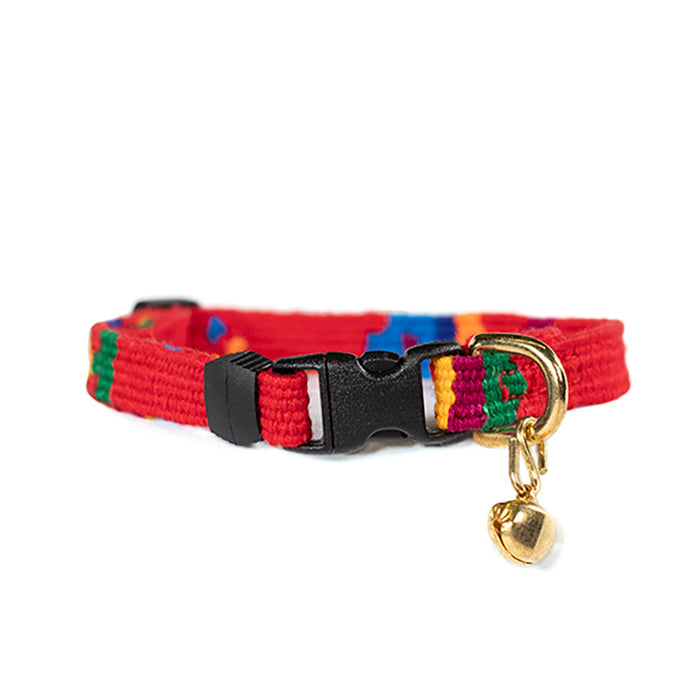 ATWCW Foolish Fish Real Red - Mayan Artisan-Handmade Cat Collars