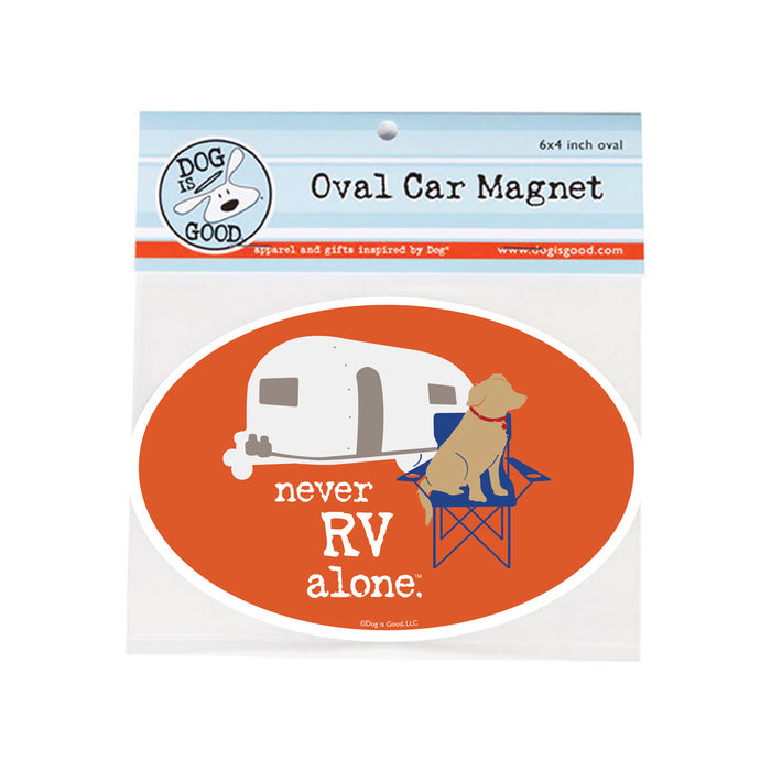 Never RV Alone Car Magnet