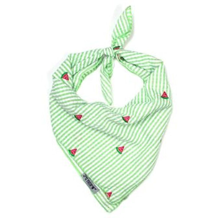 Green Stripe Watermelon Personalized Bandana - 3 Red Rovers