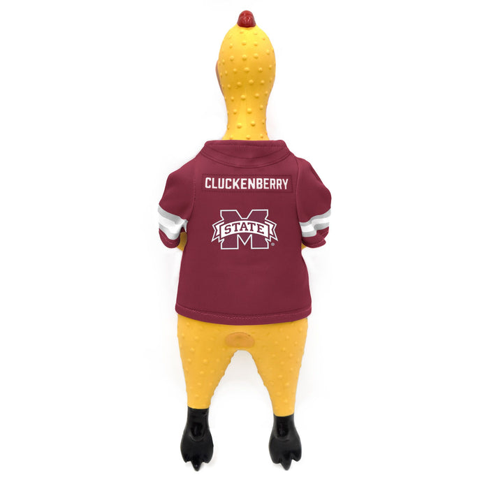 MS State Bulldogs Rubber Chicken Pet Toy