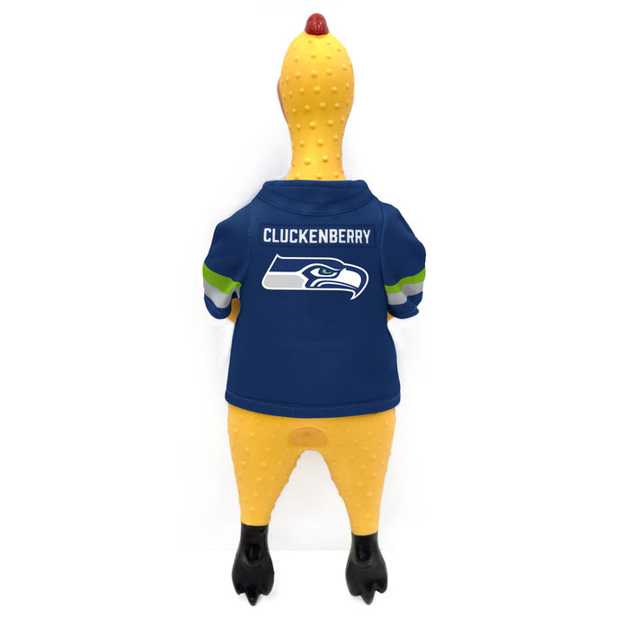 Seattle Seahawks Rubber Chicken Pet Toy