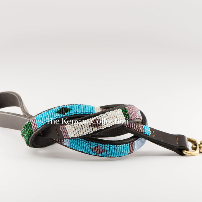 TKC Jacaranda Beaded Dog Lead